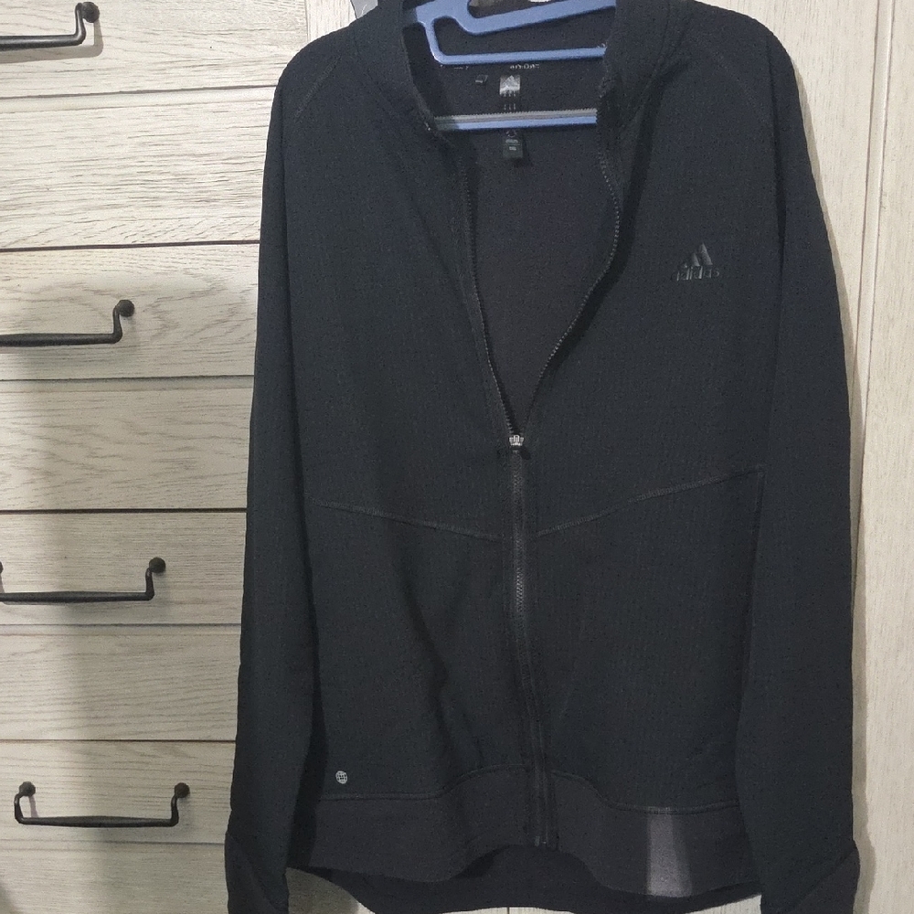 Adidas Black Full-Zip Sweatshirt